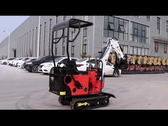 ディーゼル機関0.8tonのHightop小型掘削機は色の赤く黄色い青をカスタマイズした