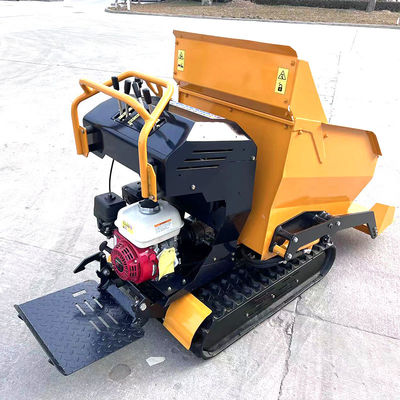 単一シリンダー ゴム製 トラック小型クローラー ダンプ300kg 500kg 1000kg
